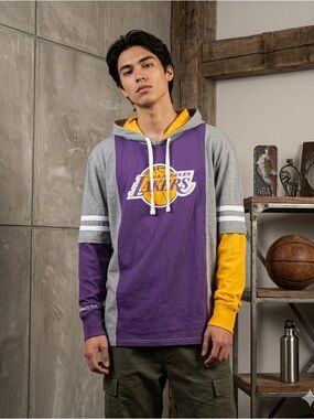 Mitchell & Ness Lakers Hardwood Classics Hoodie L NWT